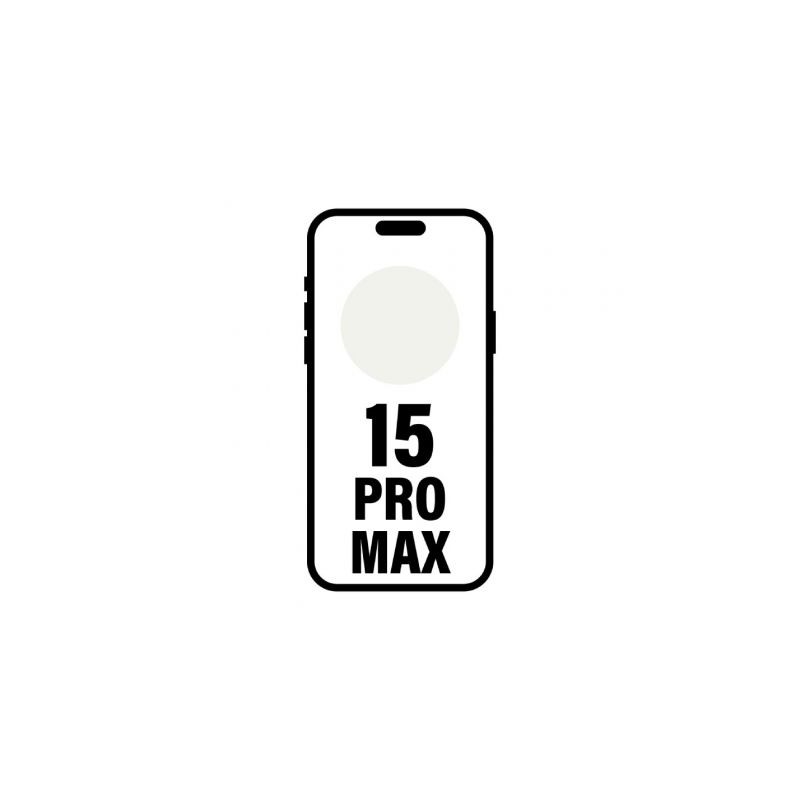 Smartphone Apple iPhone 15 Pro Max 256GB/ 6.7"/ 5G/ Titanio Blanco